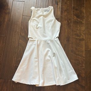 Women Cute Sleeveless Racerback Hollow Out Short Dress